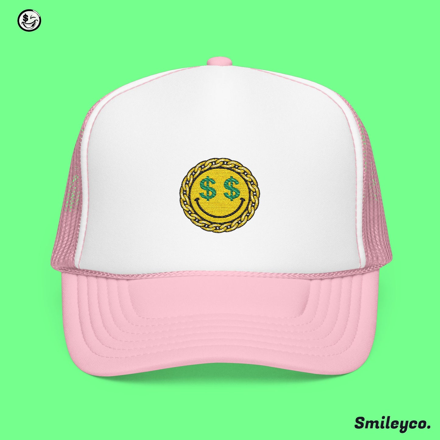 Green Eyes Foam Embroidered