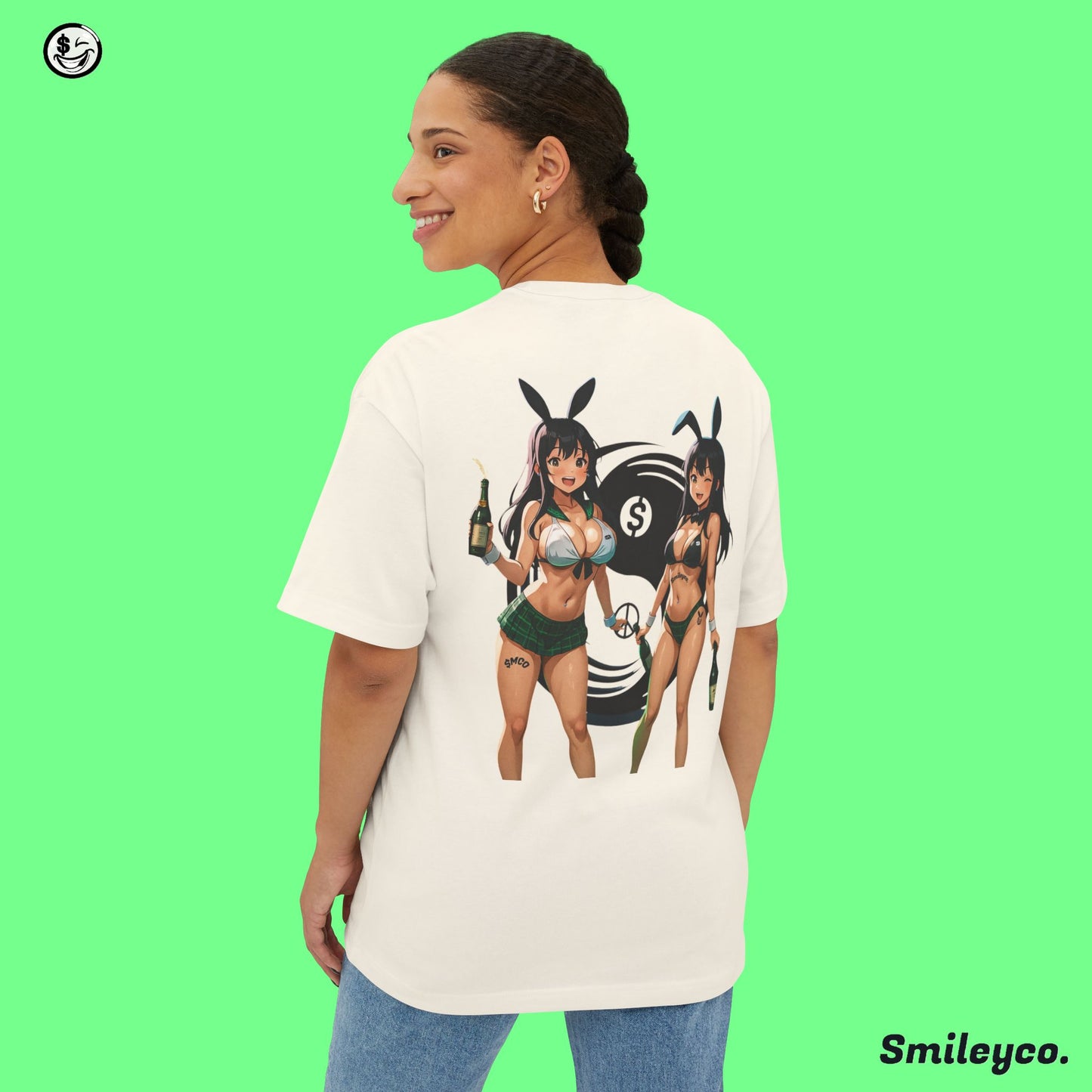 Money and Peace Bunnies Tee Shirt