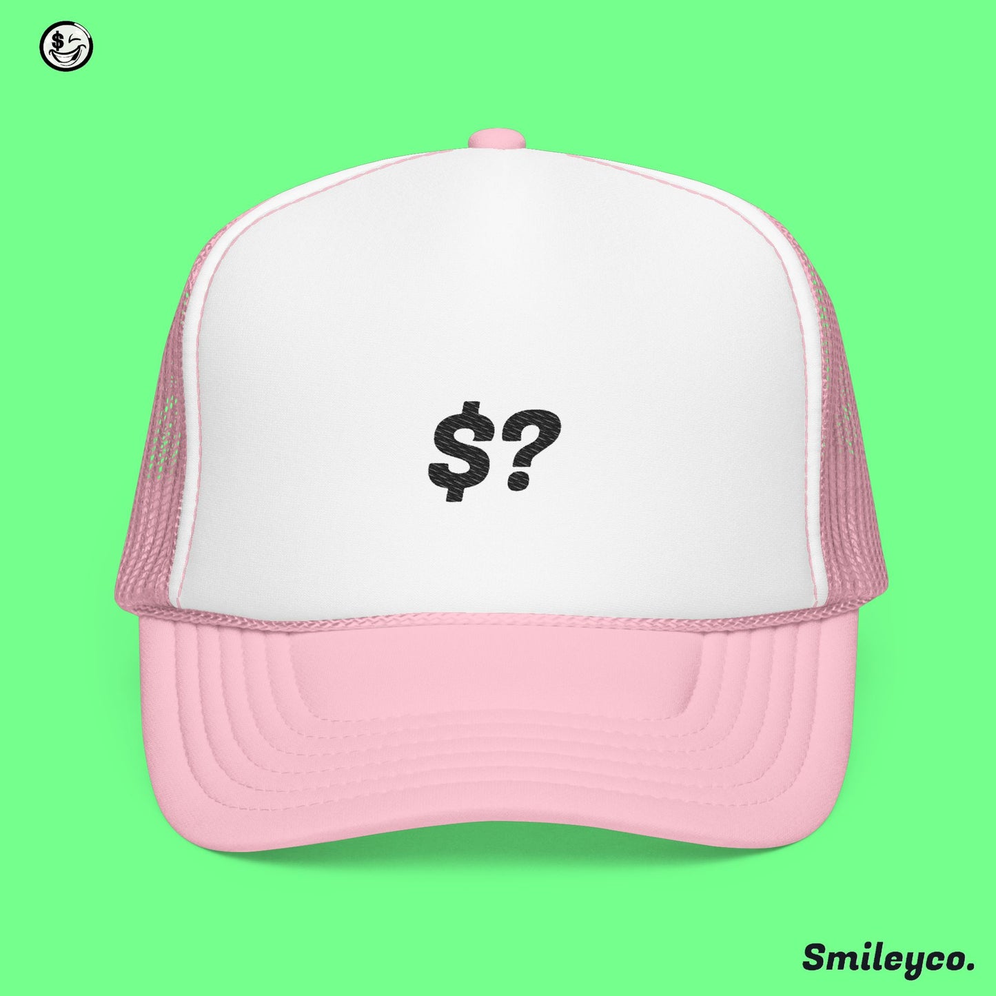 What's Up Money Foam Embroidered