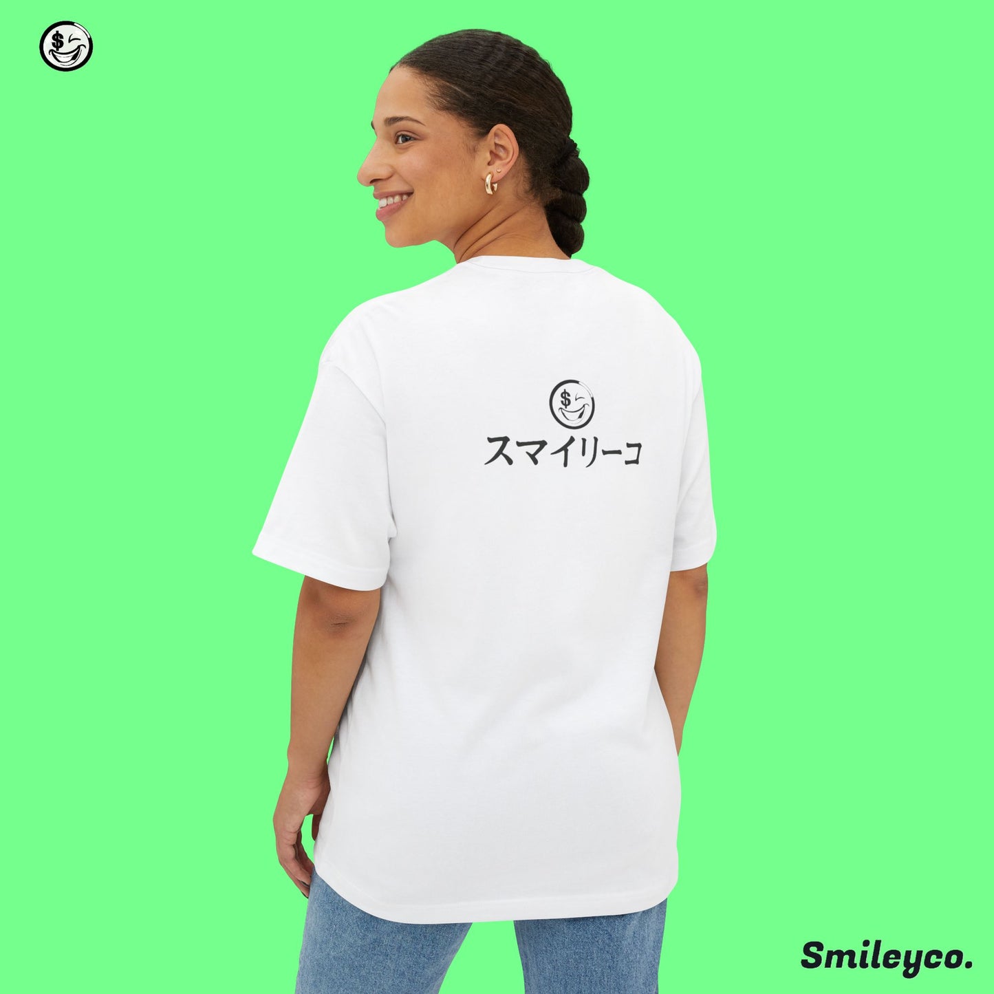 Smileyco Japanese Boxy Tee Shirt