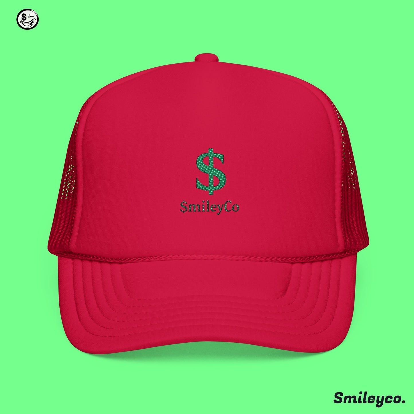 Smileyco $ Foam Embroidered