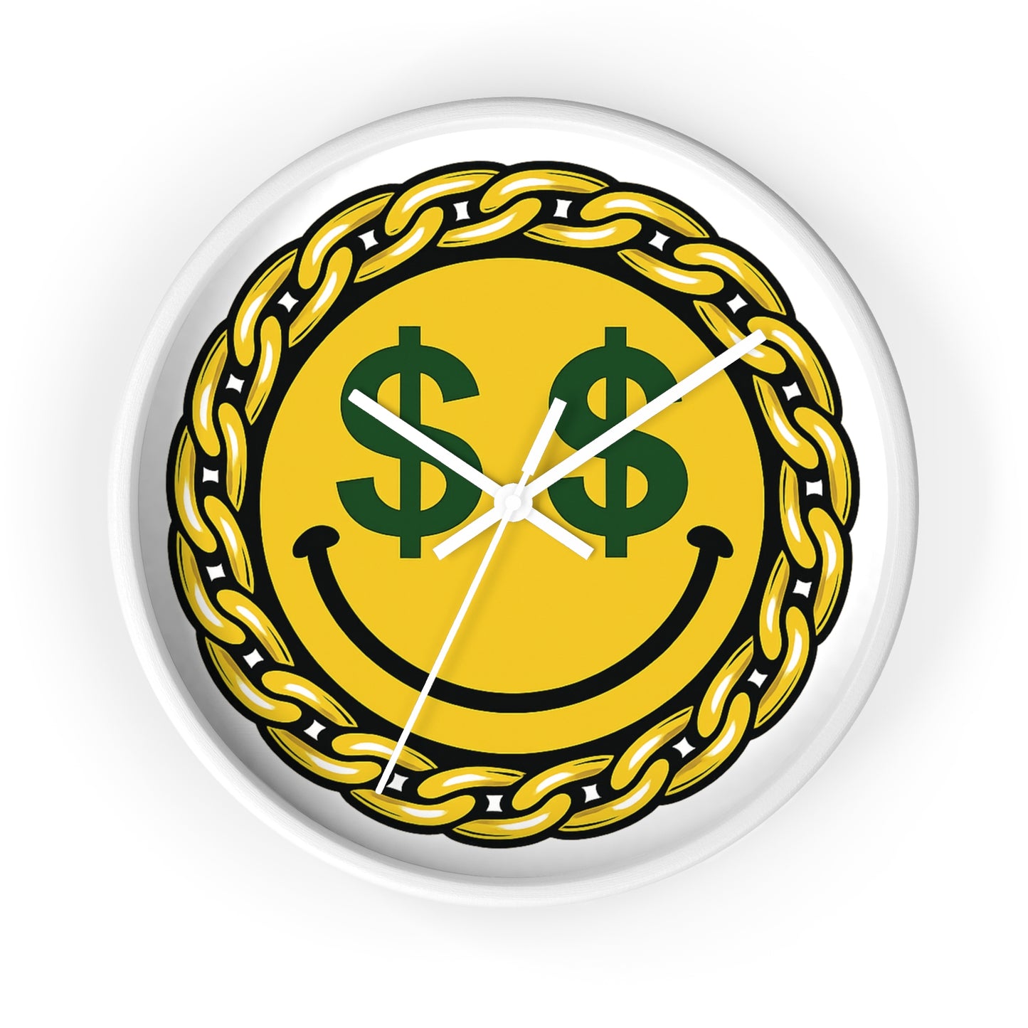 Smiley Dollar Sign Wall Clock