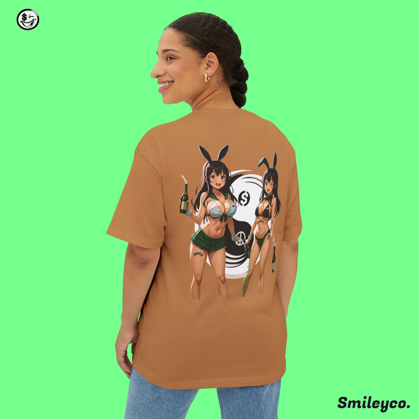 Money and Peace Bunnies Tee Shirt