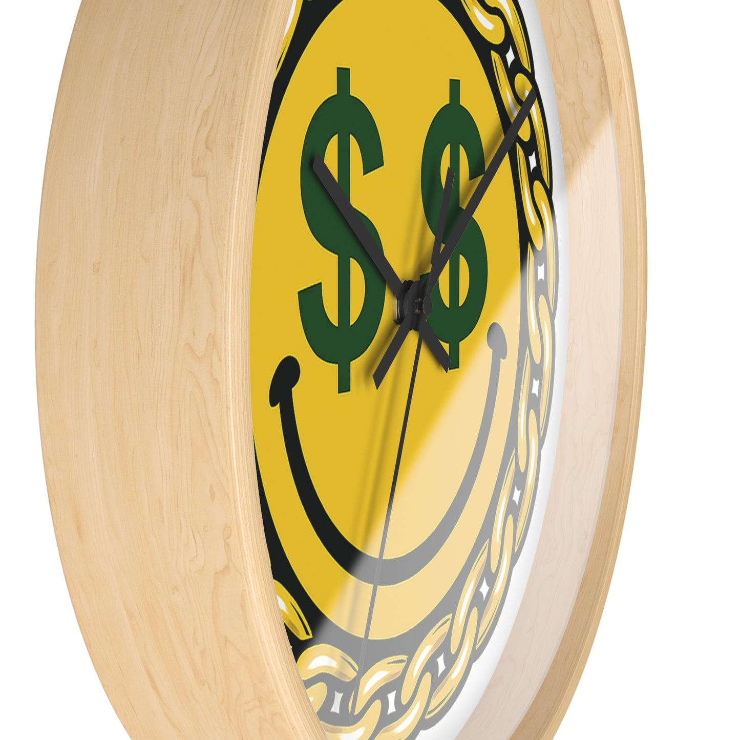 Smiley Dollar Sign Wall Clock