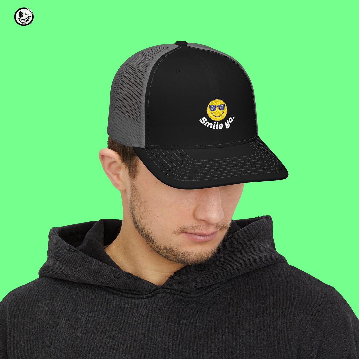 Smile Yo Trucker Embroidered