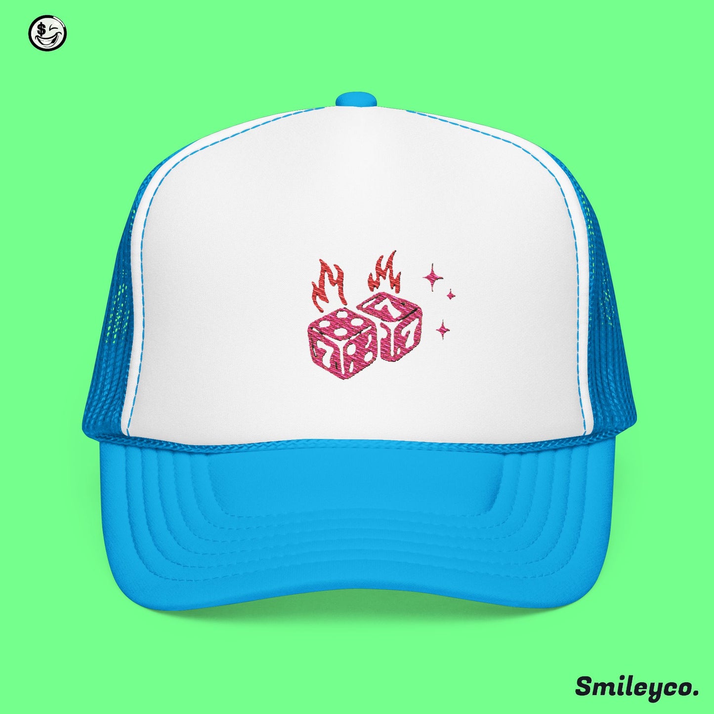 Seven Dice Foam Embroidered