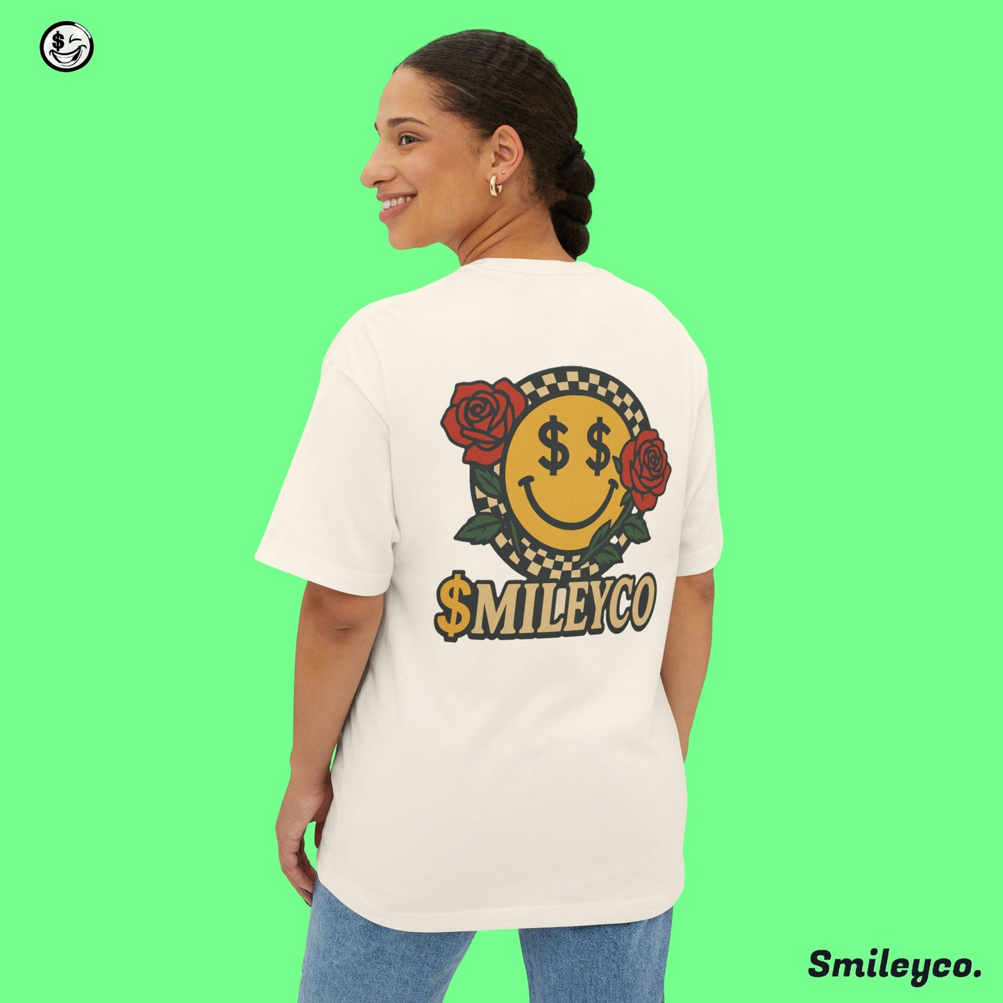 Rose Smile Boxy Tee