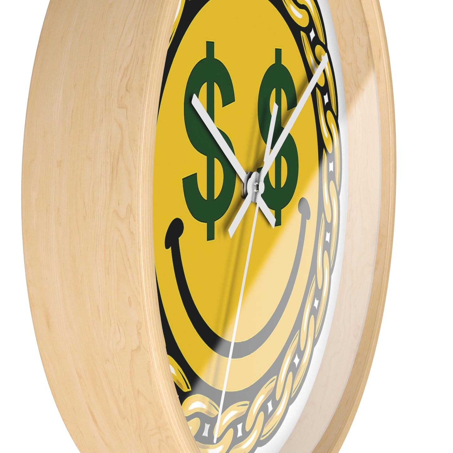 Smiley Dollar Sign Wall Clock