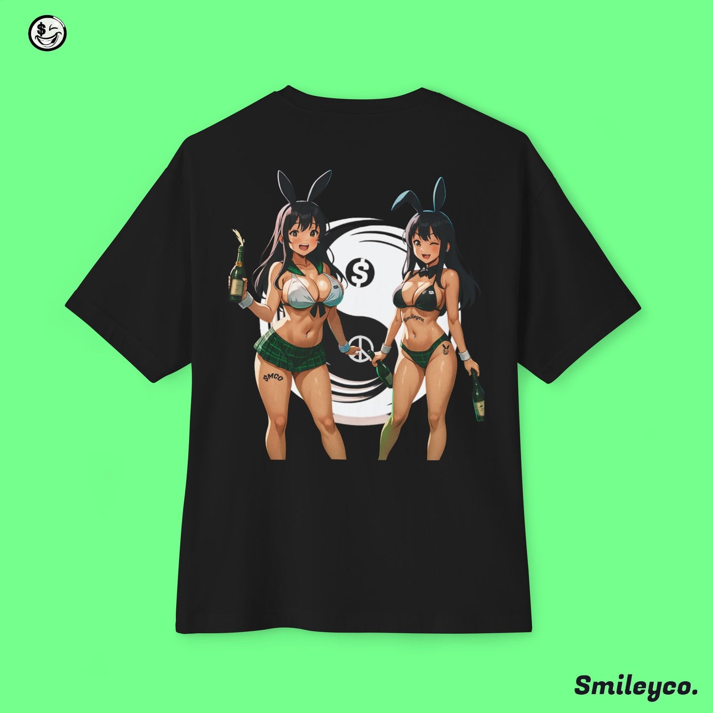 Money and Peace Bunnies Tee Shirt