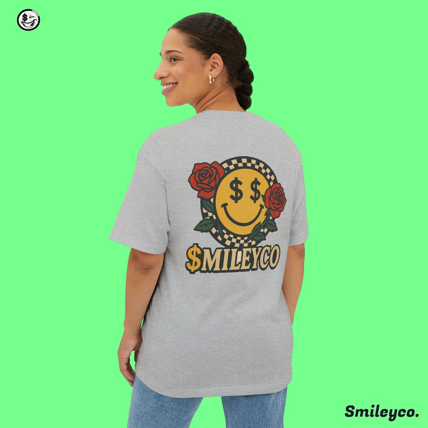 Rose Smile Boxy Tee
