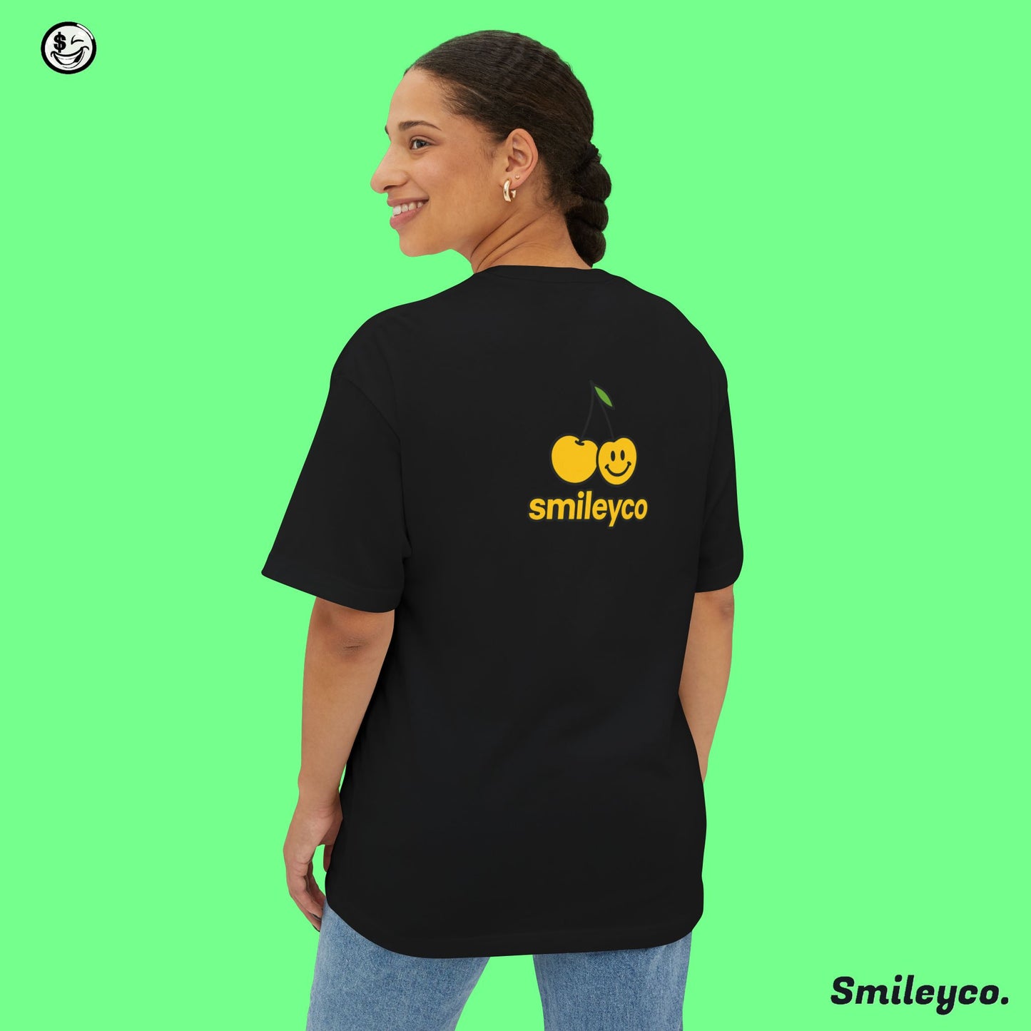 Smiley Cherry Boxy Tee