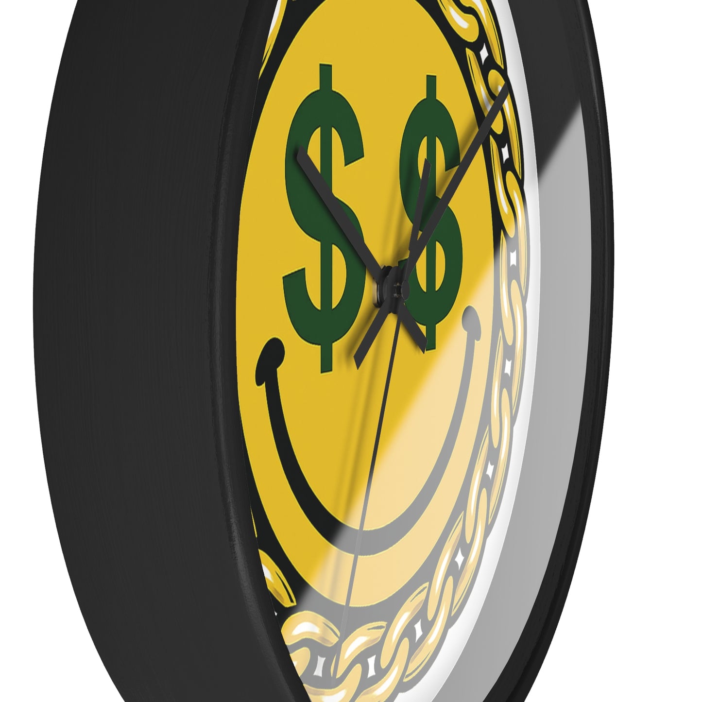 Smiley Dollar Sign Wall Clock
