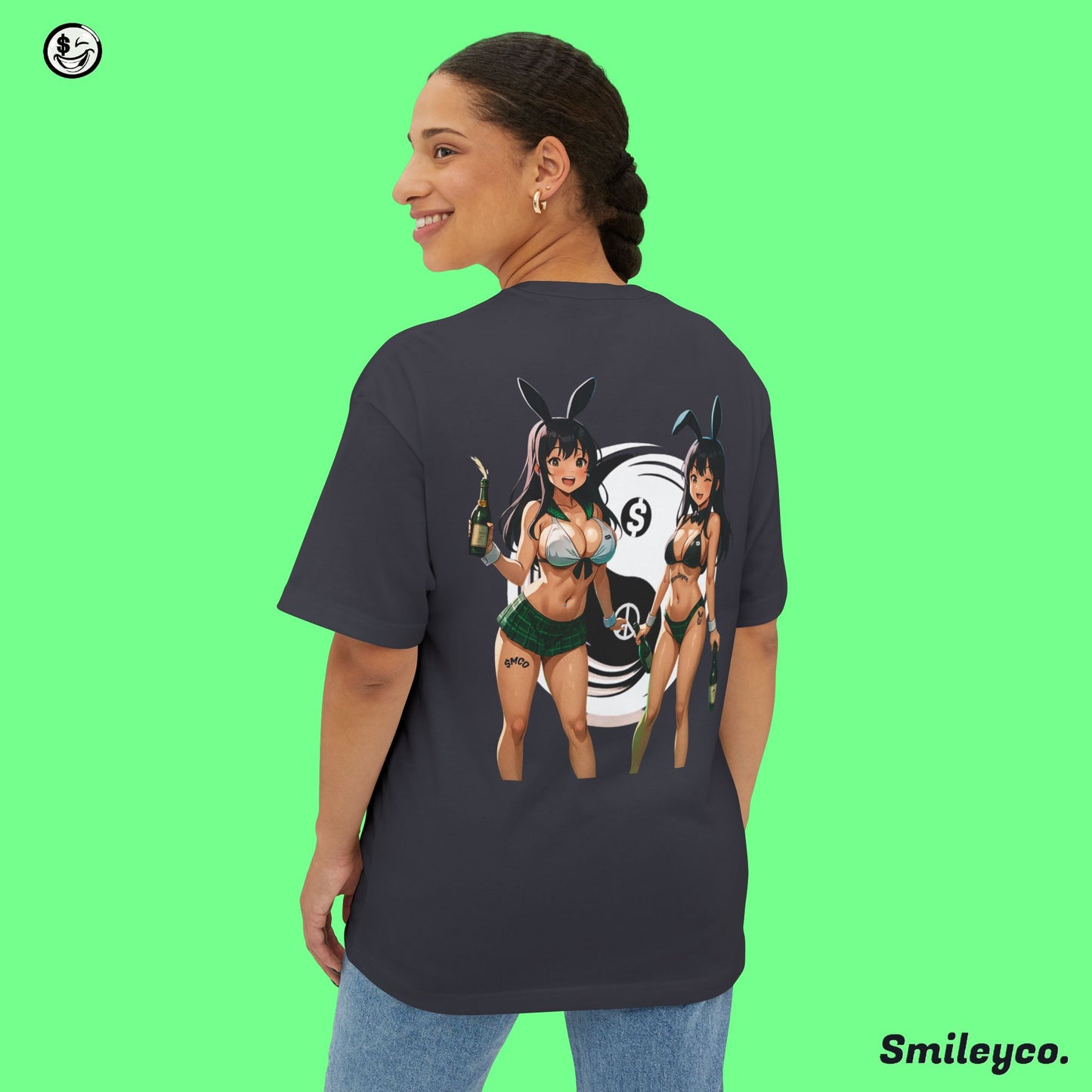 Money and Peace Bunnies Tee Shirt