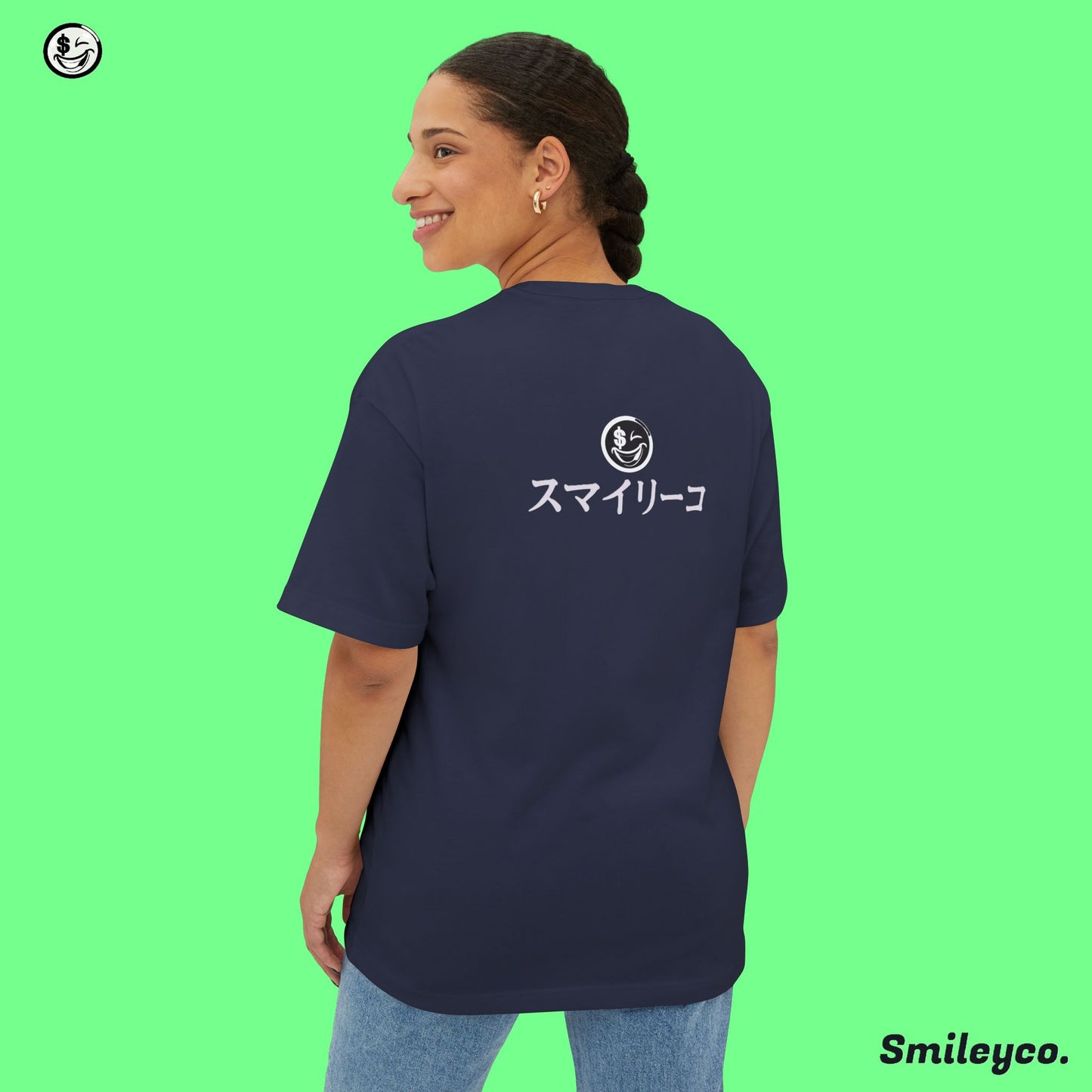 Smileyco Japanese Boxy Tee Shirt