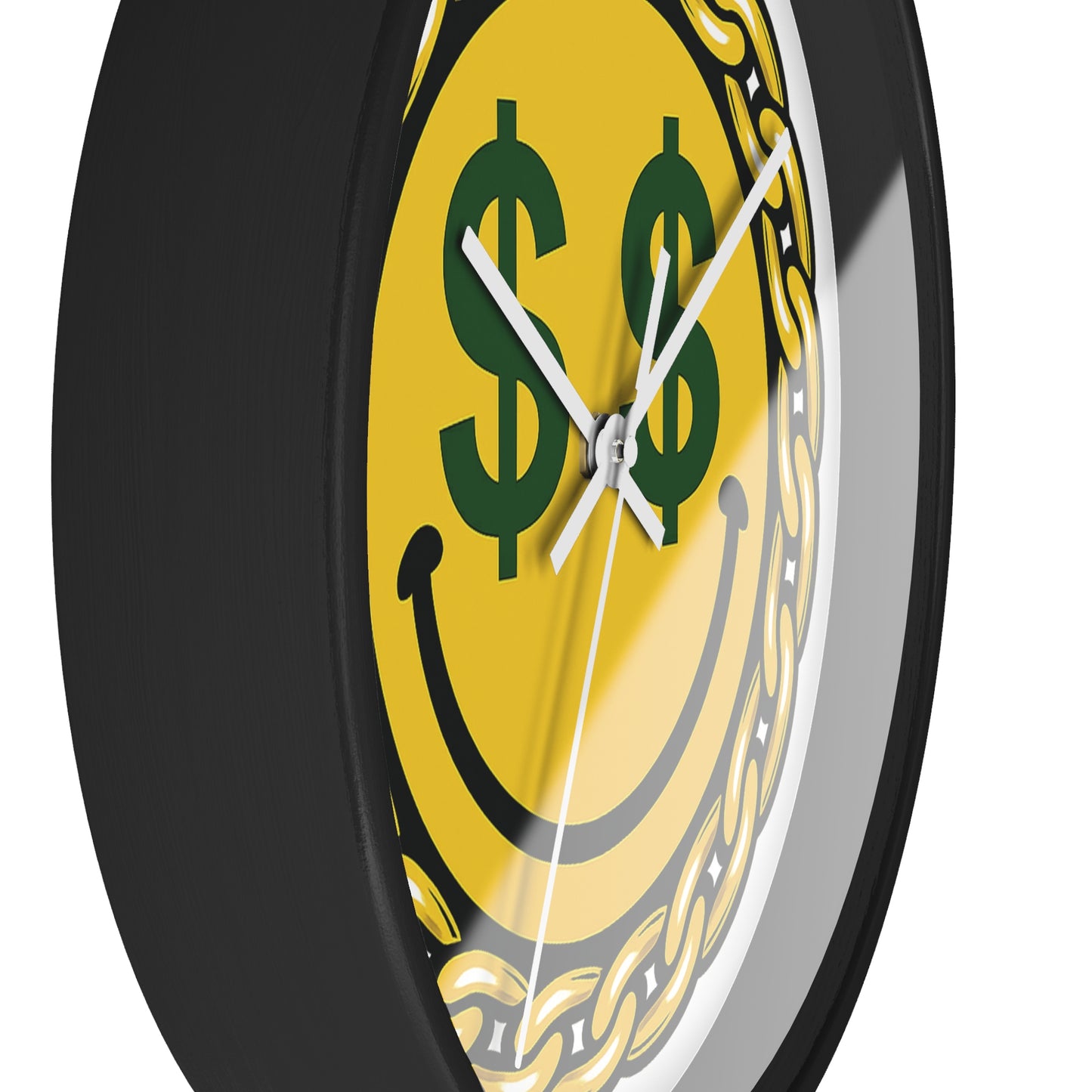 Smiley Dollar Sign Wall Clock