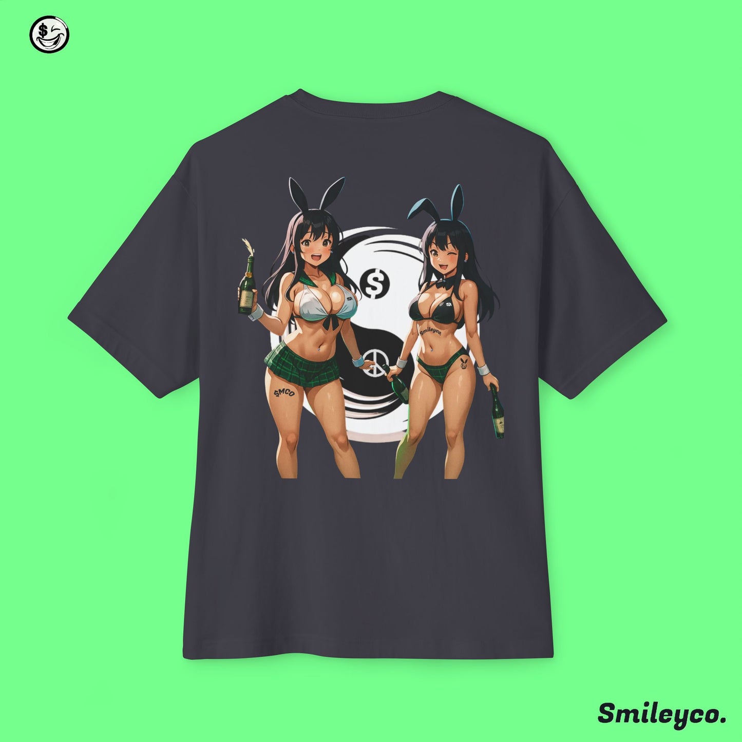 Money and Peace Bunnies Tee Shirt