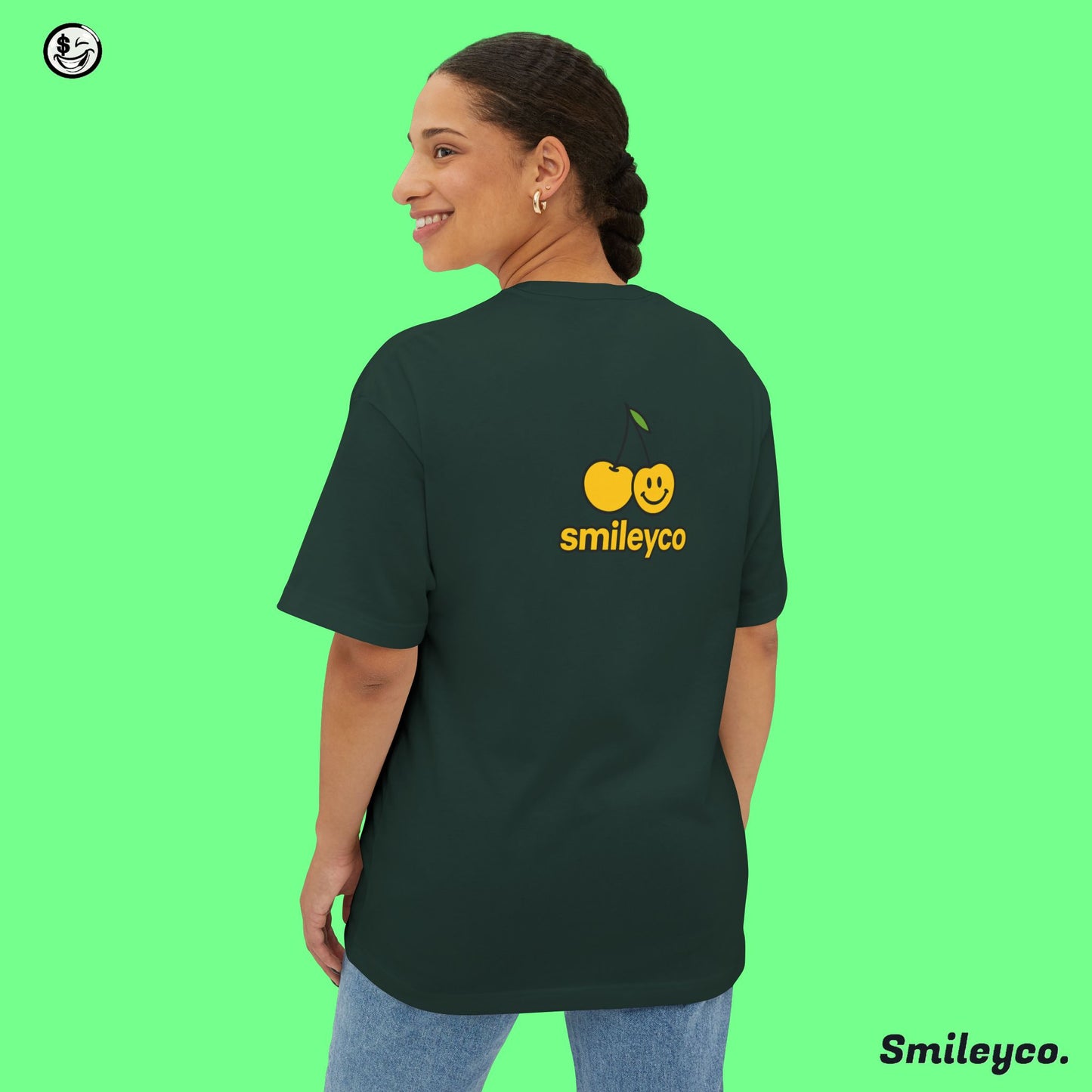 Smiley Cherry Boxy Tee