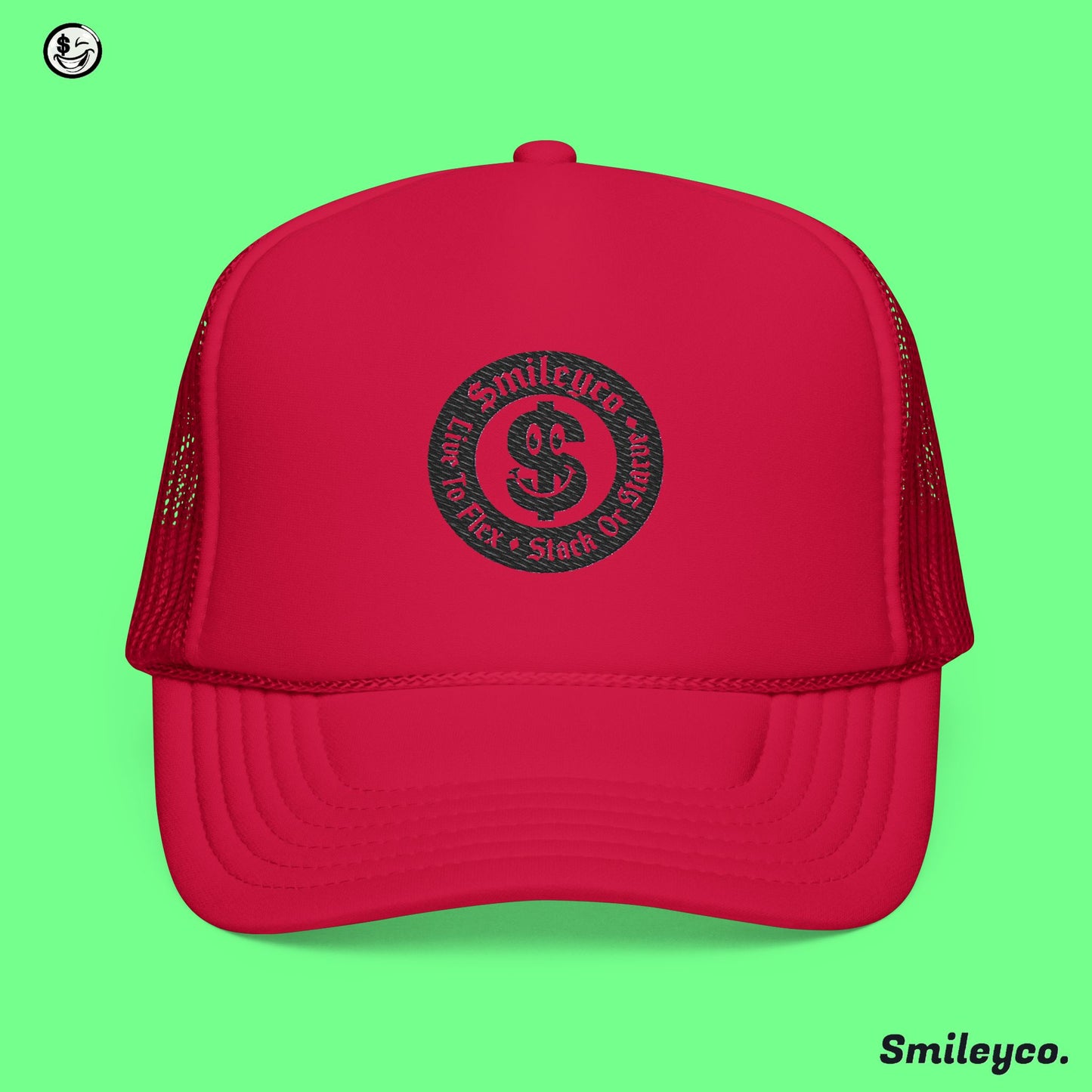 Stack or Starve Foam Embroidered