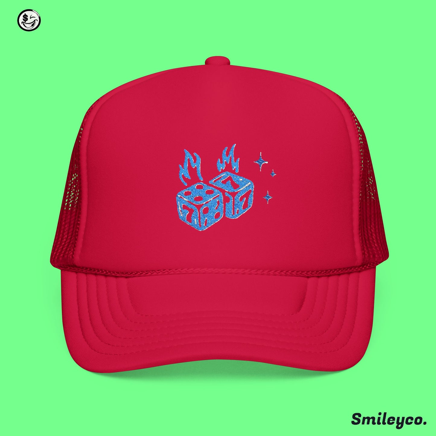 Seven Dice Foam Embroidered