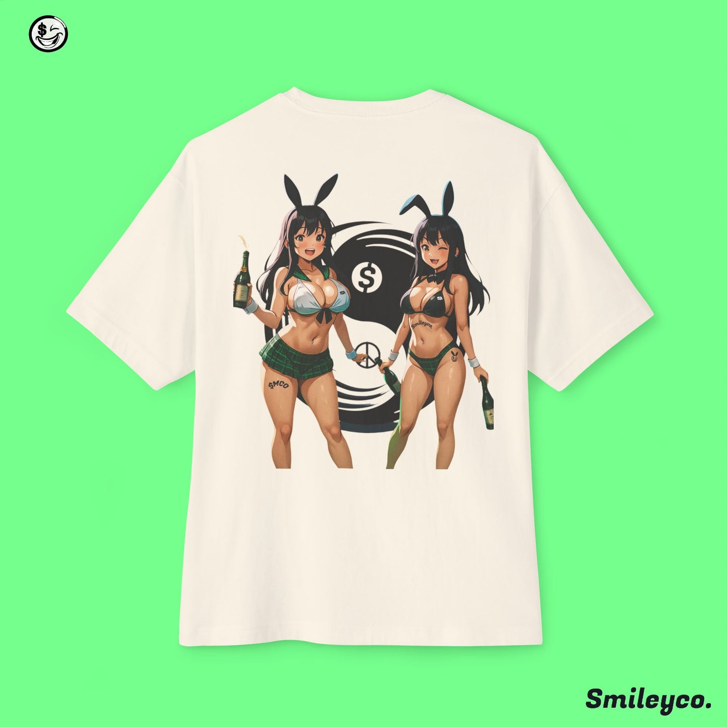 Money and Peace Bunnies Tee Shirt