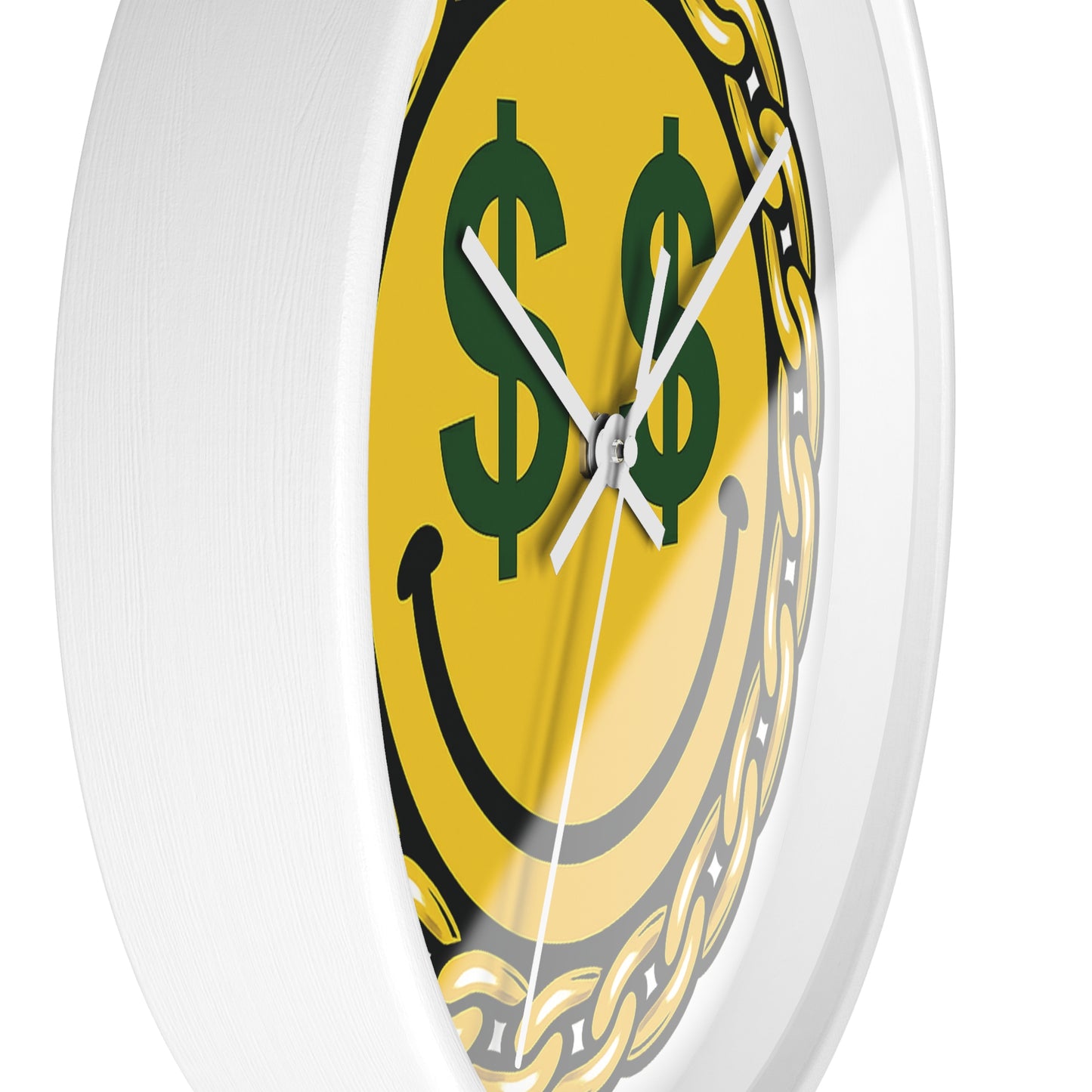 Smiley Dollar Sign Wall Clock