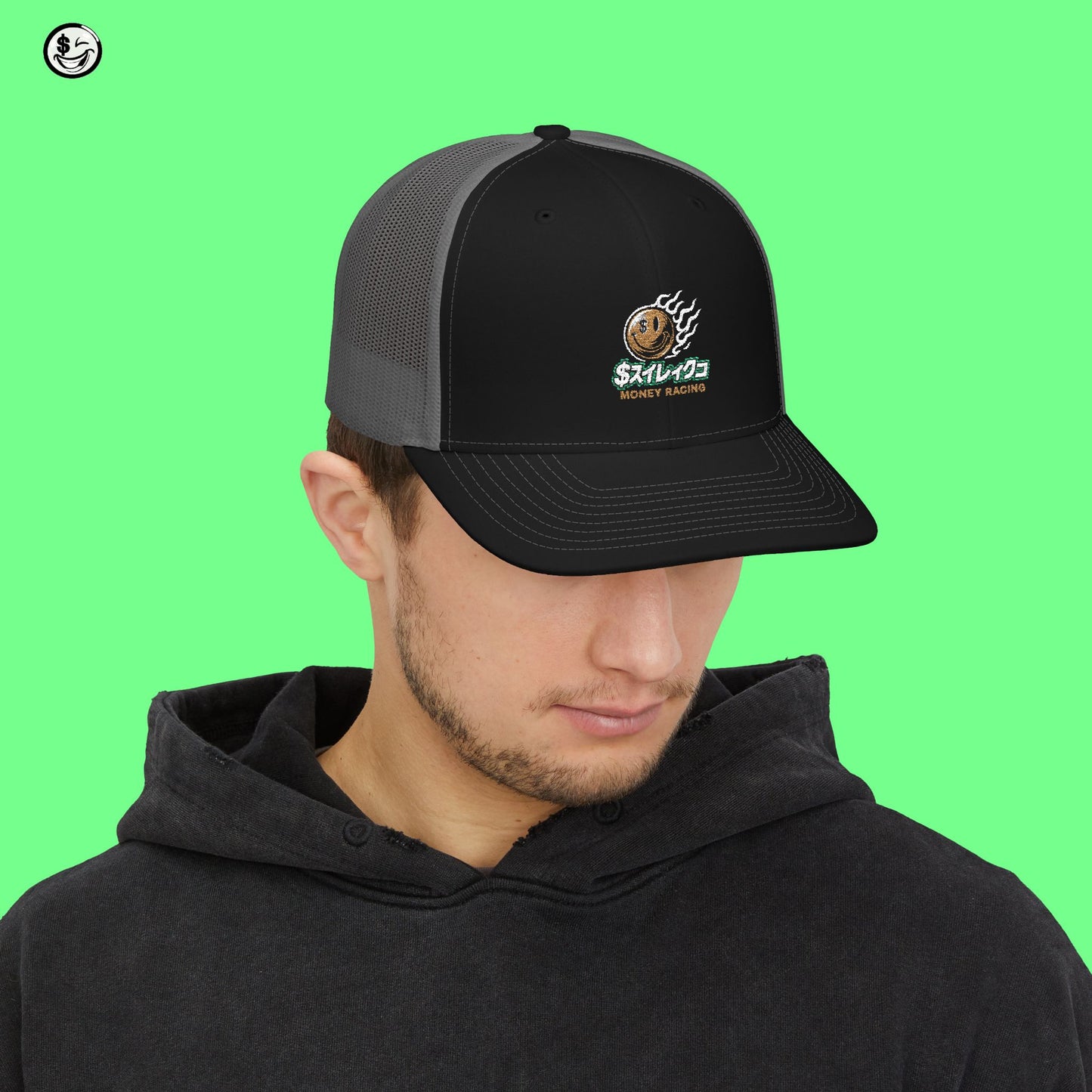 Money Racing Trucker Embroidered