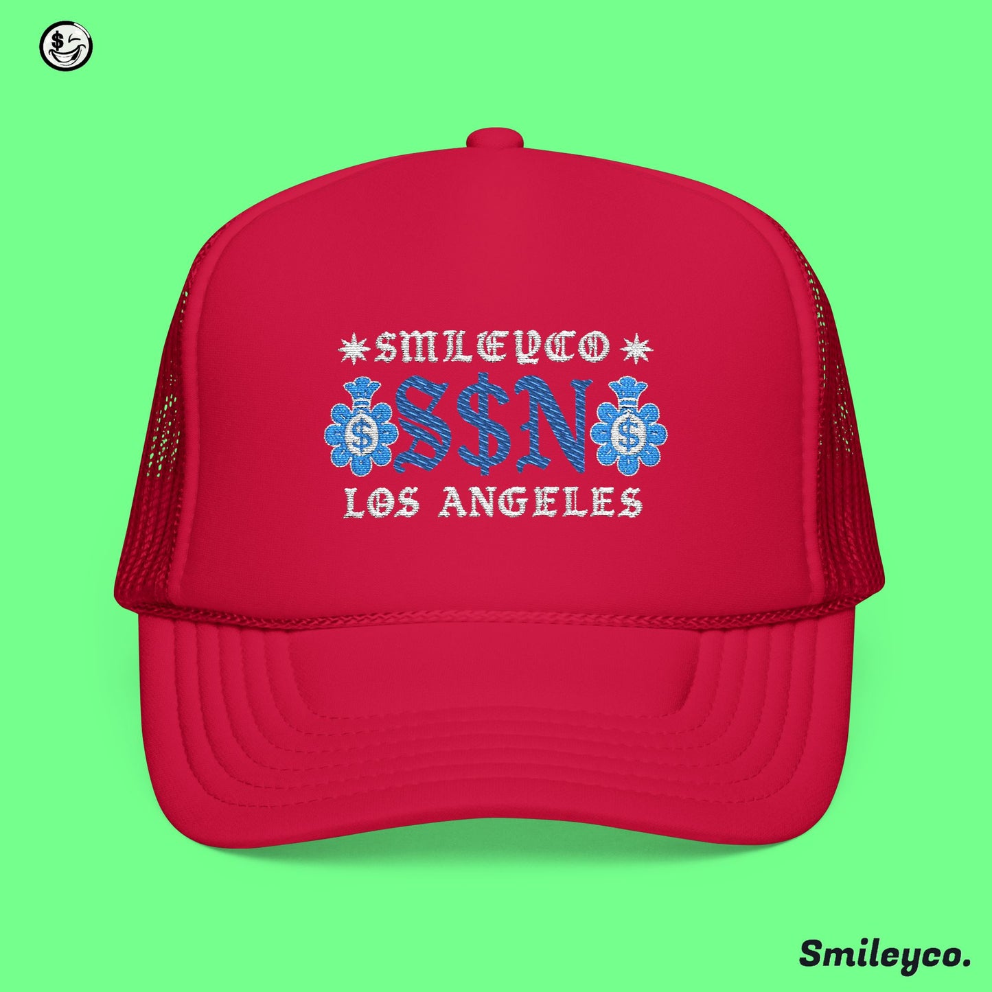 Smileyco LA Foam Embroidered