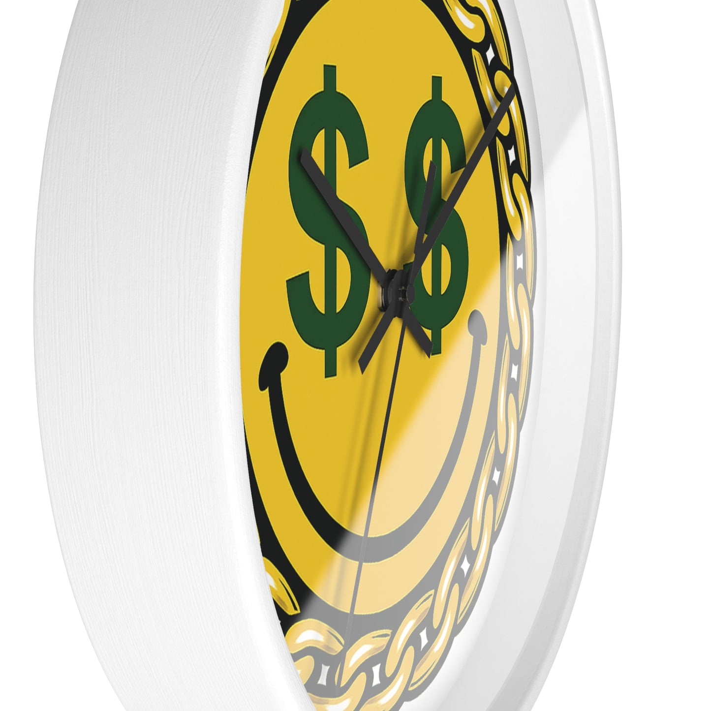 Smiley Dollar Sign Wall Clock