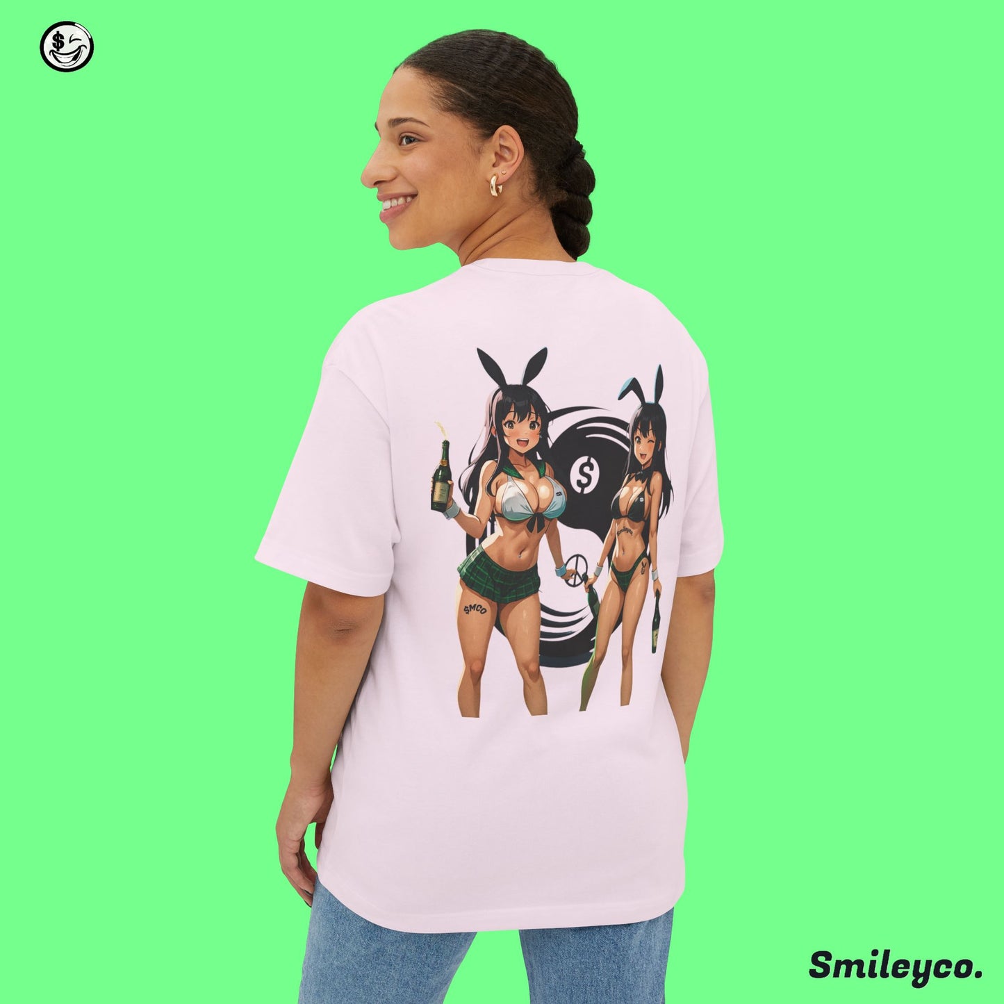 Money and Peace Bunnies Tee Shirt