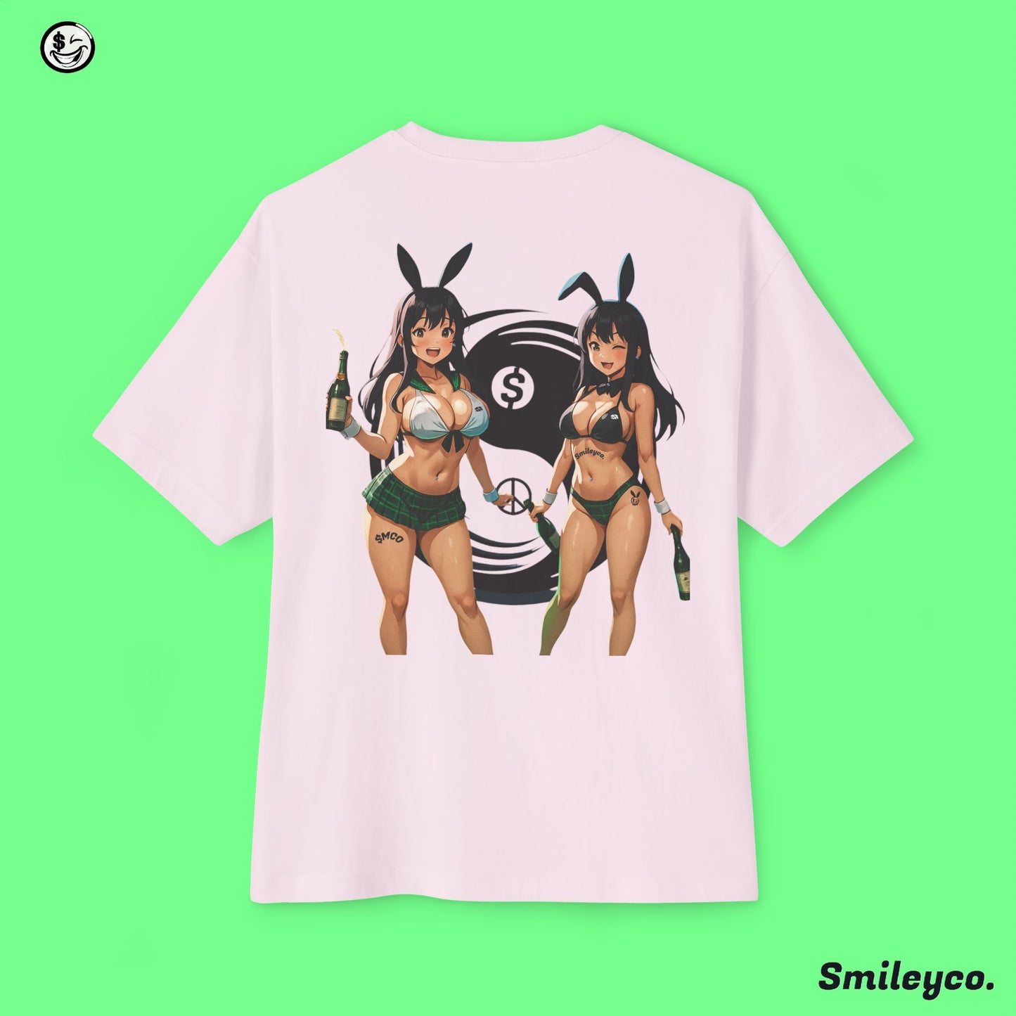 Money and Peace Bunnies Tee Shirt