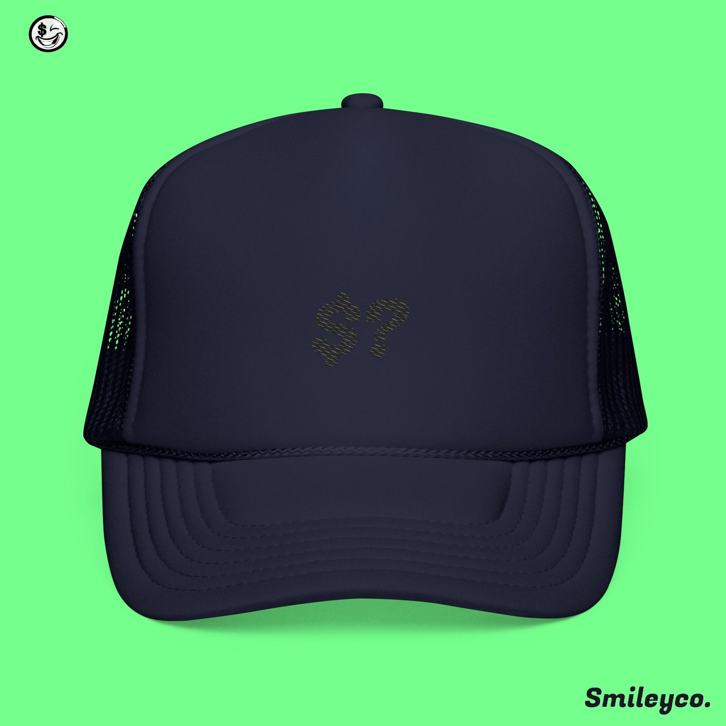 What's Up Money Foam Embroidered