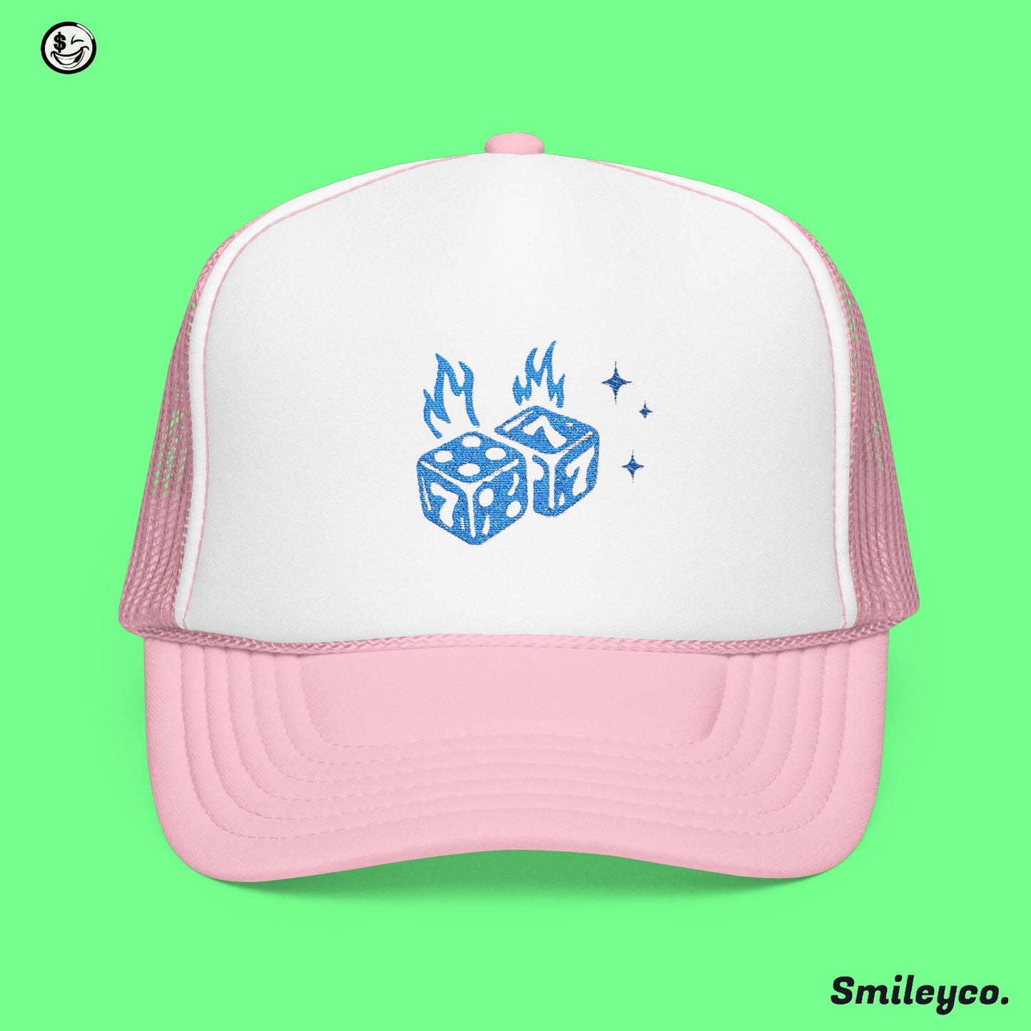 Seven Dice Foam Embroidered