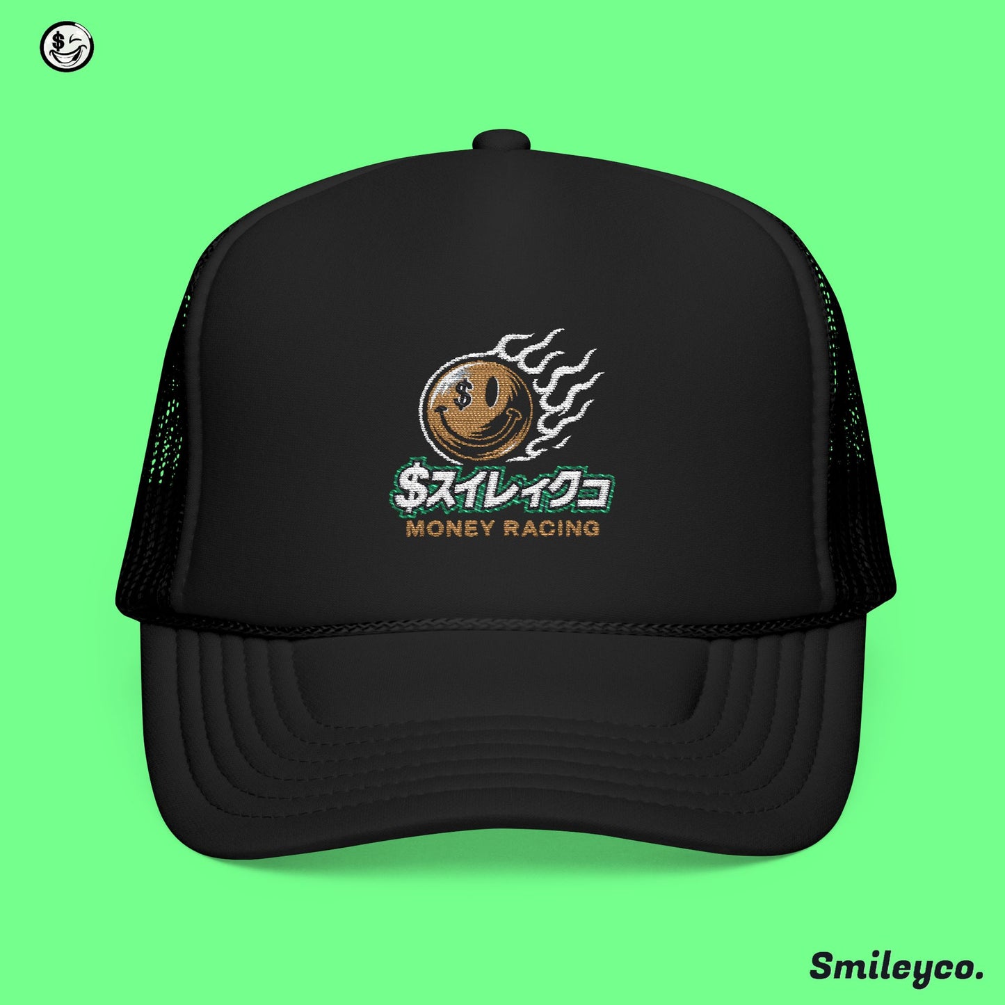 Money Racing Embroidered Foam