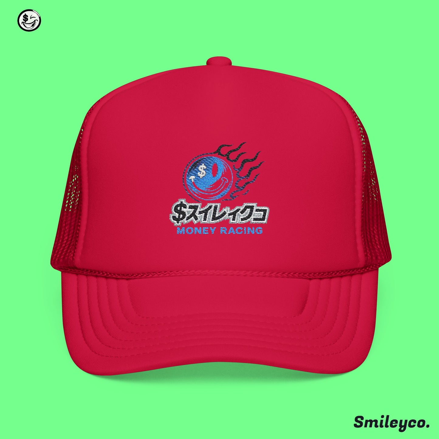 Money Racing Foam Embroidered