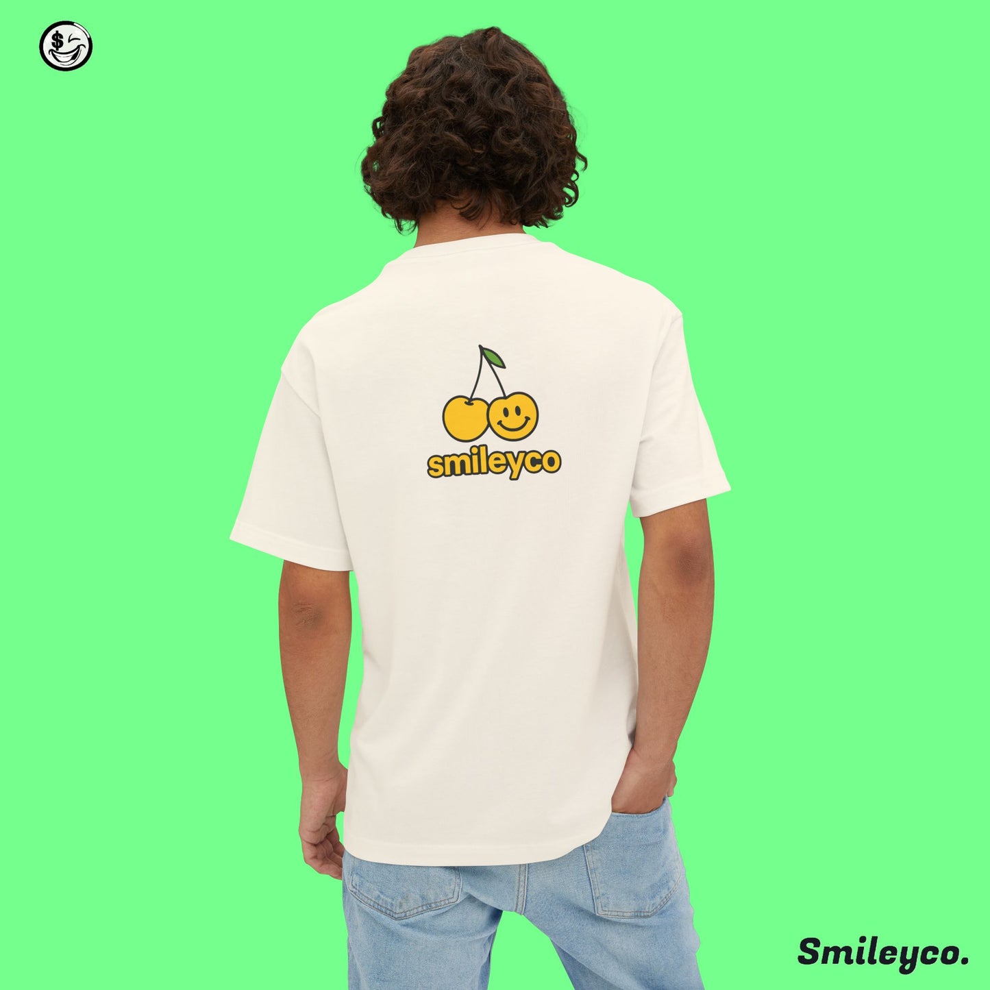 Smiley Cherry Boxy Tee