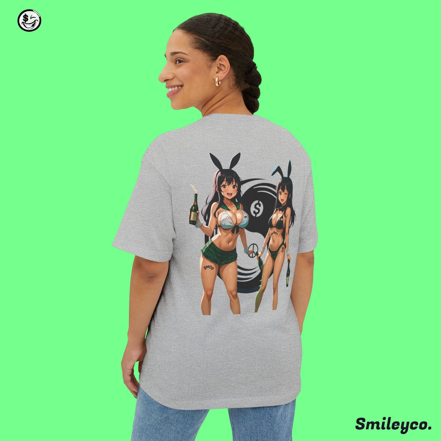 Money and Peace Bunnies Tee Shirt