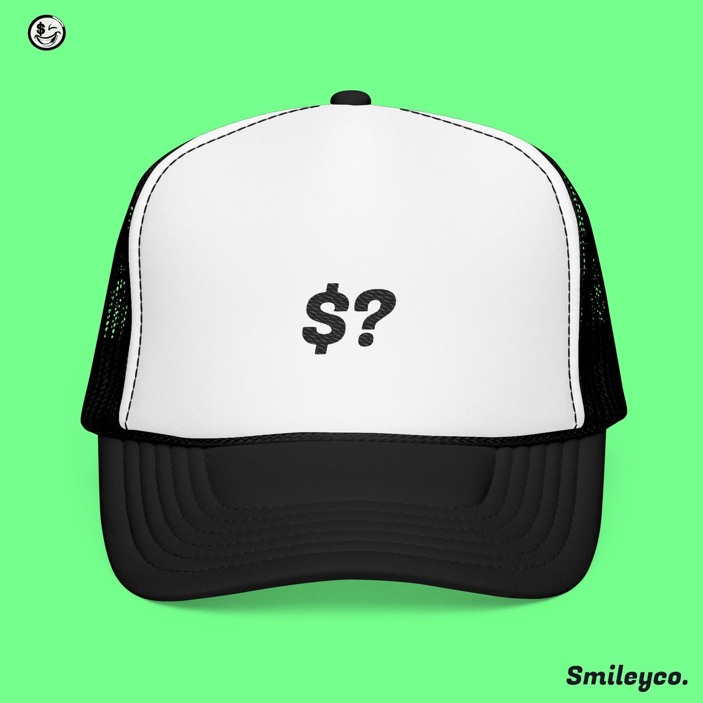 What's Up Money Foam Embroidered