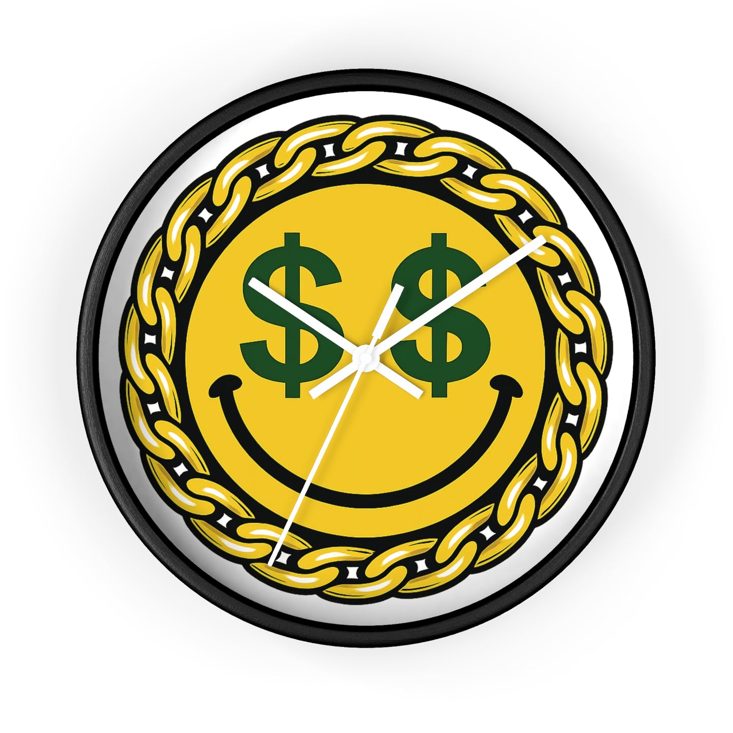 Smiley Dollar Sign Wall Clock