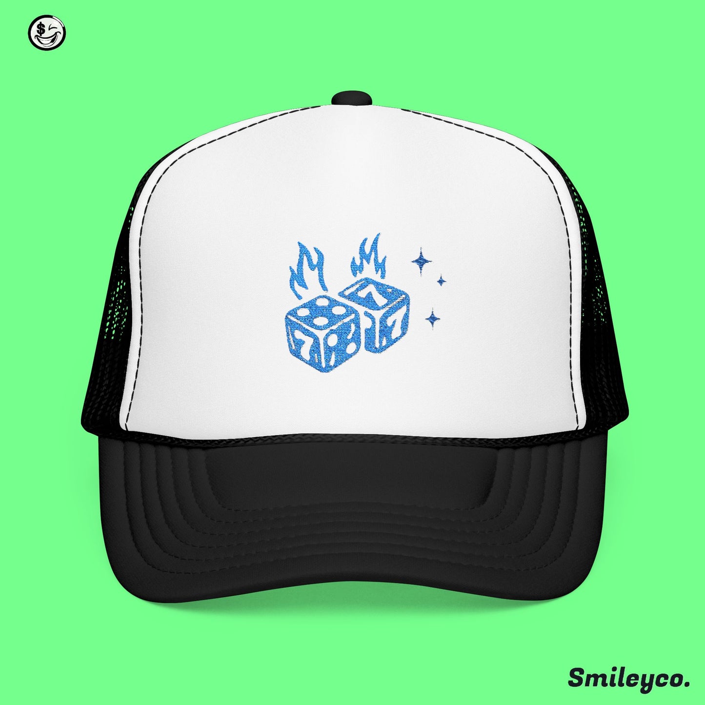 Seven Dice Foam Embroidered