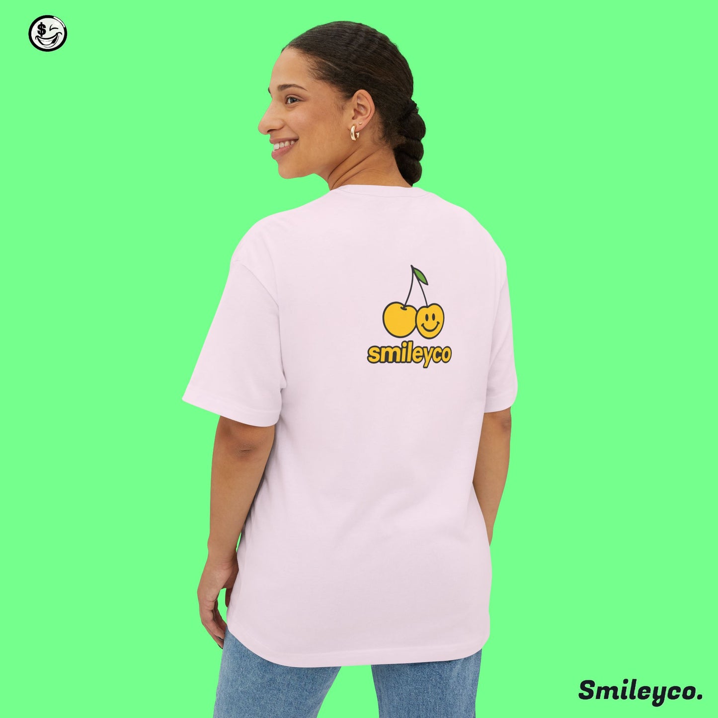 Smiley Cherry Boxy Tee