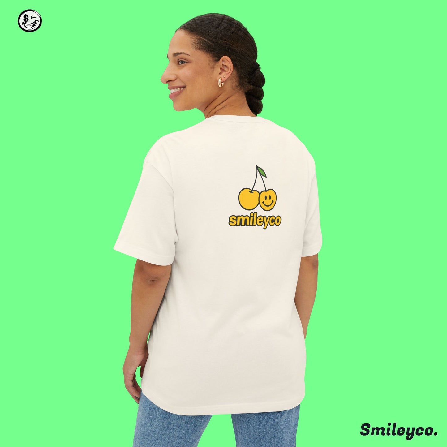 Smiley Cherry Boxy Tee
