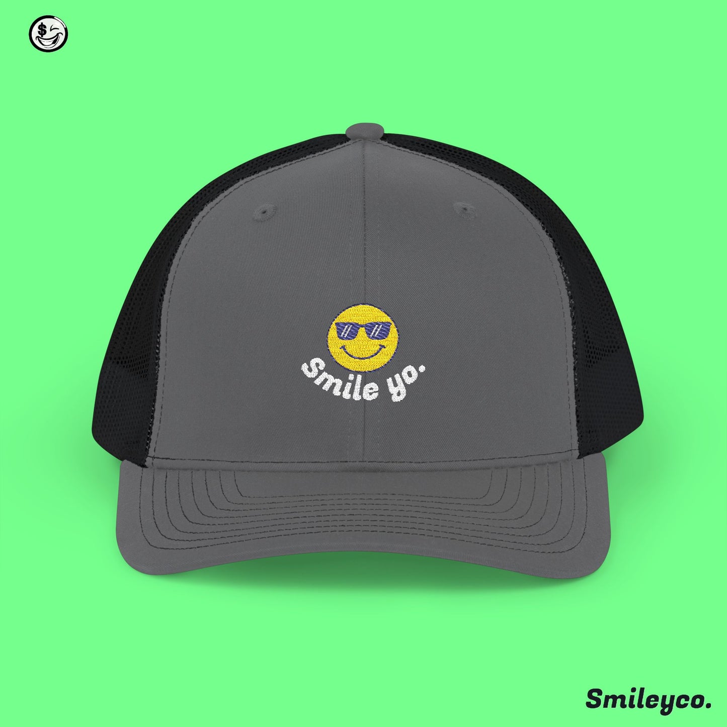 Smile Yo Trucker Embroidered