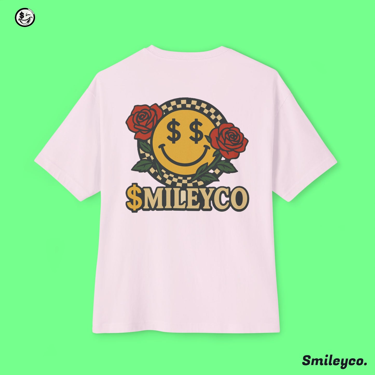 Rose Smile Boxy Tee