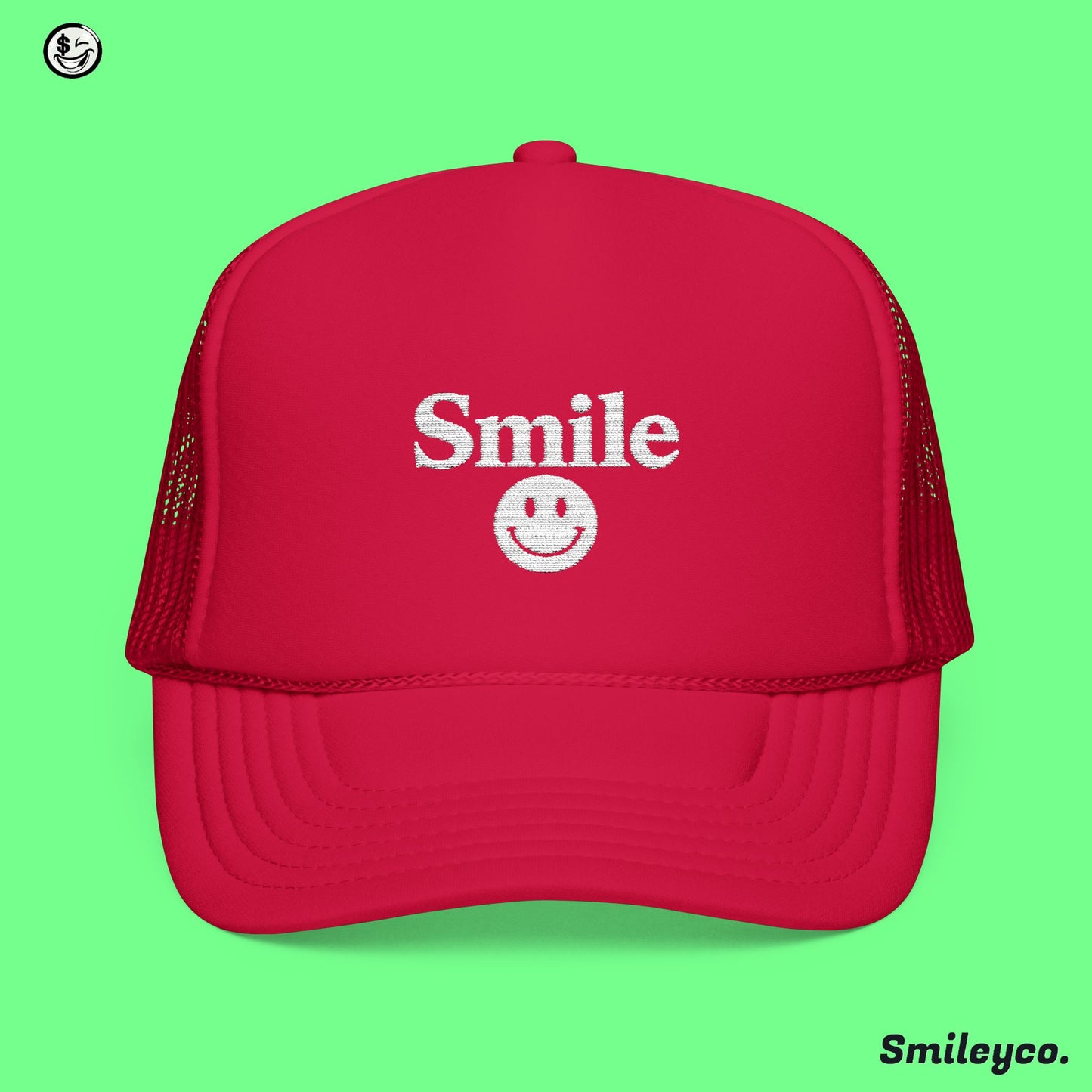 Smile Foam Embroidered