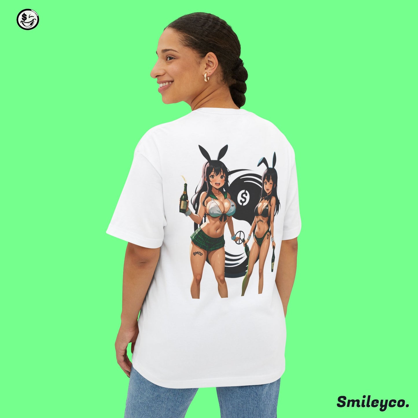Money and Peace Bunnies Tee Shirt
