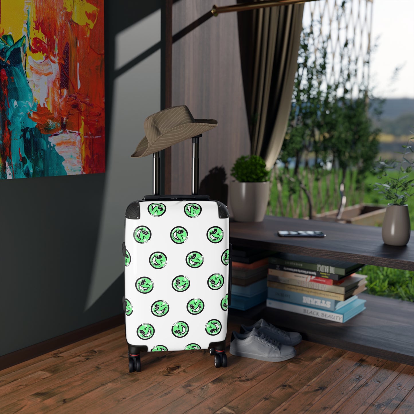 Stylish Travel Suitcase for Adventurers - Durable Luggage with Fun Prints, Perfect for Vacations, Business Trips, Weekend Getaways, [...]