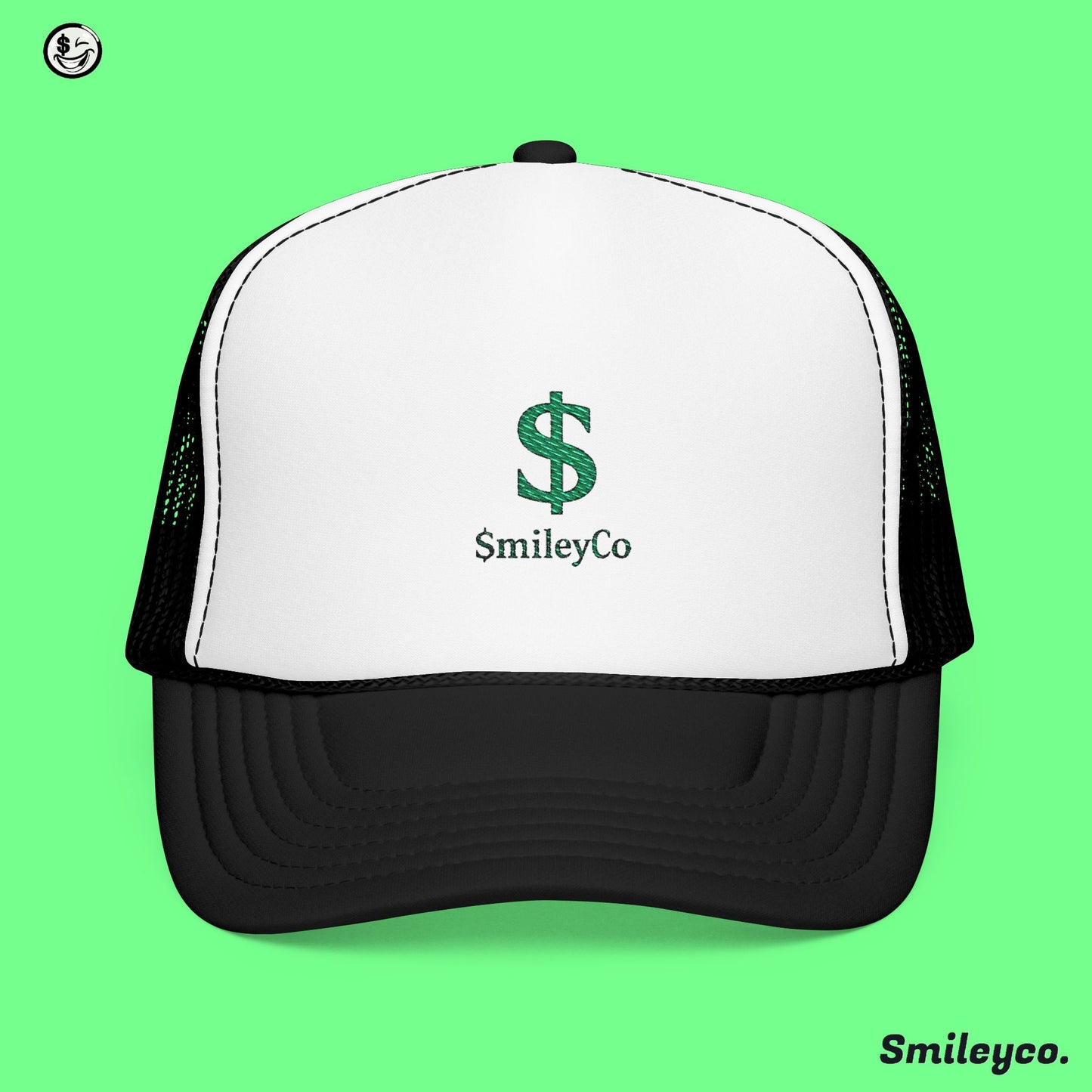 Smileyco $ Foam Embroidered