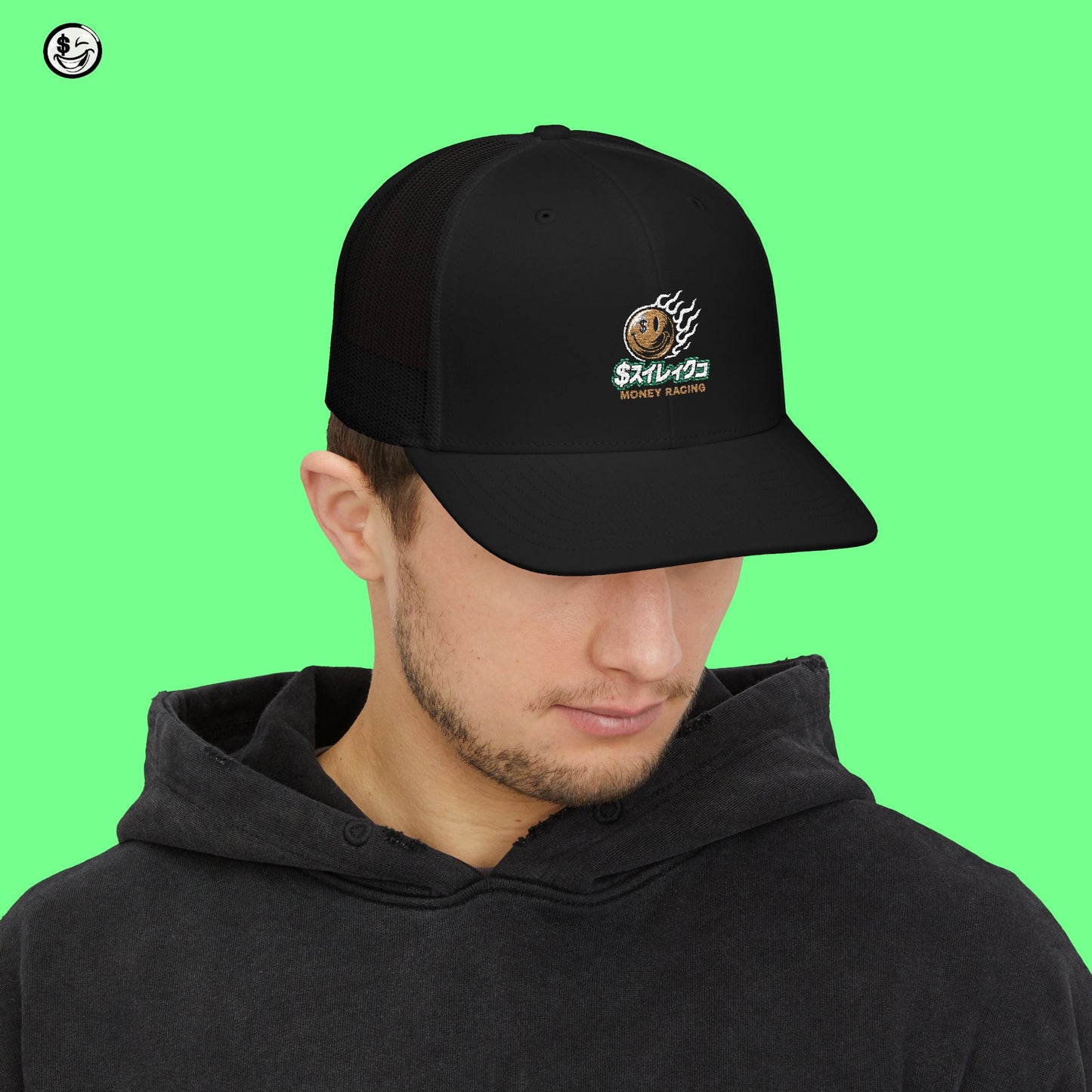 Money Racing Trucker Embroidered